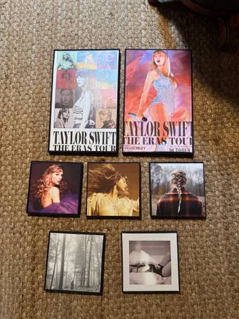 Taylor Swift framed poster bundle 1