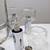 Chrome Mid Century Chandelier 5 Optic Shades similar to Lightolier 7 thumbnail