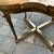 Brass and Burl quatrefoil end table by Mastercraft A125 12 thumbnail
