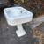 Standard Brand Victorian Cast Iron Enamel Pedestal Sink 1928 bathroom 10 thumbnail