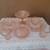 Vintage 9 Pieces Pink Depression Glass > Plates, Compote etc Perfect! 1 thumbnail