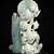 Brilliant 14.4" Chinese Natural White Xiu Jade Lotus Sculpture 2 thumbnail