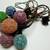 VINTAGE FROSTED LIGHTED ICE CHRISTMAS BULBS (1 STRAND w/ 7 BULBS) 1 thumbnail