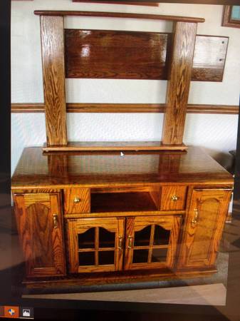 Solid Oak TV/Game Cabinet HandBuilt 1