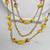 /// 🟡 VTG MULTI STRAND YELLOW STATEMENT NECKLACE - HONG KONG 🟡 \\\ 2 thumbnail