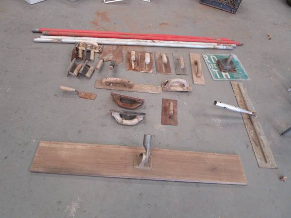 Concrete Tool Bundle,Tamper,Bull float,Fresno,5-long handles,and more 1