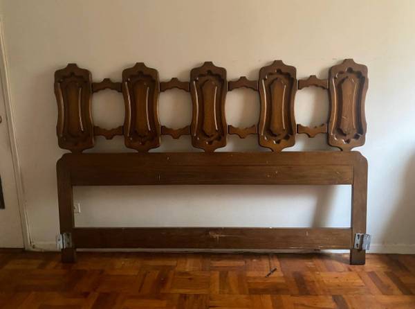 Solid wood headboard. For King Size Bed. GREAT VALUE! 1