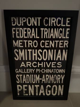 DC Metro Station Framed Wall Art 1