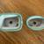 2 Turquoise square oval planter pots 2 thumbnail