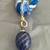 Unique Blue Crystal Thick Bubble in a Locket..... 8 thumbnail