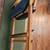 HOLLYWOOD DIRECTOR'S CHAIR, SOLID OAK, CUSTOM NAVY PLUSH CUSHIONS 3 thumbnail