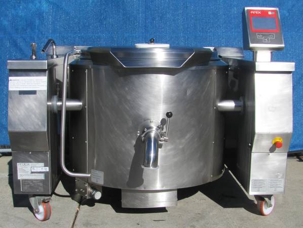 Proc-X Firex PRIES320MV1 80 Gallon Electric Steam Tilting Kettle Mixer 1