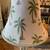 2 beautiful metal lamps with palm trees on shades 1 thumbnail