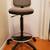 Drafting Office Rolling Chair, tall, Light Gray Fabric 1 thumbnail