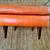 Crate and Barrel: PETRIE TUFTED LEATHER MID-CENTURY OTTOMAN /s 5 thumbnail