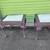 EndTables: Pair of Purple accented End Tables w/ glass inserts 2 thumbnail