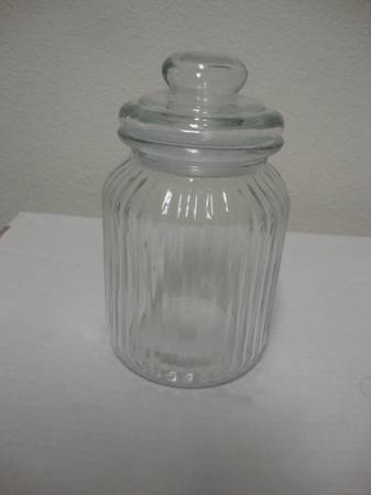7 - 1/2" - Glass Candy Container 1