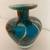 Signed Mid-Century Vintage Mdina Blown Glass Vase – Tiger Blue Pattern 5 thumbnail