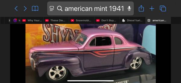 Die Cast Collectable Car 1