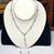 Austrian Crystal Lariat Style Necklace Set w/Earrings 4 thumbnail