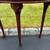 Wood Half Moon Console Table With Pull Out Drawer- Needs Refinishing - 4 thumbnail