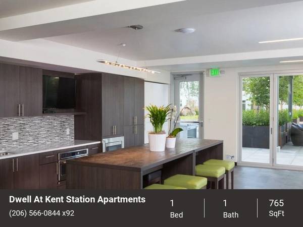 Unbeatable 1 BR & 1 BR Homes-Steps from Kent Station Fun! 1