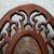 Wall Clock with Custom Woodworking Frame and Feather Face - 30" Tall 3 thumbnail
