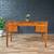 Mid-Century Modern Desk w/ Leather Top by Milling Road, c.1960’s 6 thumbnail