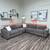 FREE DELIVERY Gray Sectional Couch 7 thumbnail