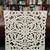 White Square Wood Carved (India) 24" 4 thumbnail