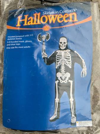 Halloween costume unisex: Skeleton Costume *new* 1
