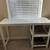 Modern Coastal Farmhouse White Wooden Desk 1 thumbnail