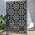 New Privacy Screen Garden Divider Garage Indoor Outdoor Black Metal 2 thumbnail