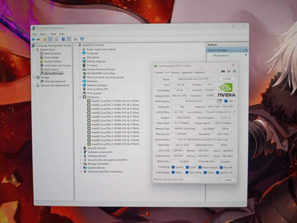 Construcción i7-8700K 6 núcleos-32GB RAM 512GB NVMe Win11 Pro 8GB GTX 1070 - $575 (Oceanside)63471351730307121