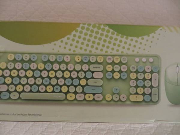 Mofii Wireless Keyboard and Mouse Combo, 2.4G USB Multi-Color LIKE NEW 1