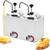 2X 2.65 QT. ELECTRIC COUNTERTOP NACHO CHEESE SAUCE WARMER PUMP DISPENS 1 thumbnail