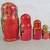 Russian/USSR Hand Painted Wood Vtg. Matryoshka Nesting Dolls 5 Pc. Set 6 thumbnail