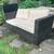 Outdoor patio furniture set 3 loveseat sofa couches with covers rug and table 2 thumbnail