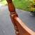Beautiful solid black cherry bench with storage 3 thumbnail