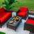 New 4 Pieces Patio Furniture Sets Rattan Chair Wicker Conversation Sofa Set Outd 10 thumbnail