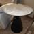 Modern Round Side Table – White Top / Black Base 1 thumbnail