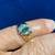 EMERALD SOLITAIRE WITH ACCENT DIAMONDS 14KT YELLOW GOLF 8 thumbnail