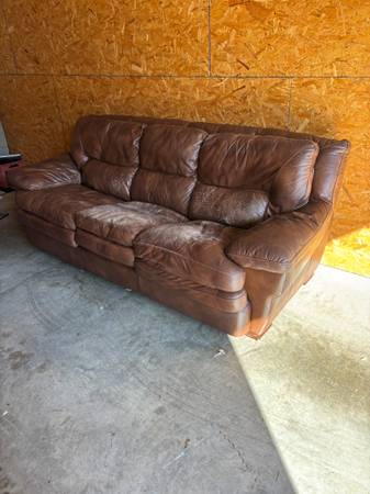 Leather Sofa Bed 1