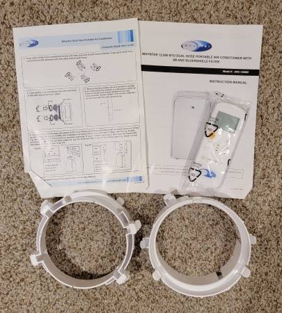 Whynter Spare Remote, Hose Clamps, and Manual – Replacement Set 1