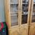 Oak  lighted book case, enclosed 2 thumbnail