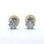 Pair of Diamond Stud Earring Platinum and Gold 2 thumbnail