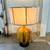 Vintage Mid Century Modern Glazed Ceramic Table Lamp w/ New Shade 1 thumbnail
