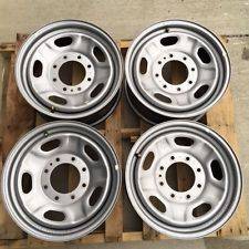 17" f350 grey steel wheels 1