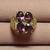 Vintage Natural Oval Rhodolite Garnet 14K Gold Ring 17 thumbnail