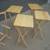Solid Oak T.V. trays and stand - Like new 3 thumbnail